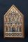 Neo-Gothic Painted Wooden Panel Biblical Scene 1
