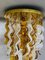 Lámpara de araña Mid-Century moderna en cascada de cristal de Murano de Mazzega, años 70, Imagen 5