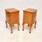 Burr Walnut Bedside Cabinets, 1930s, Set of 2 5