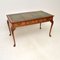 Burr Walnut Leather Top Desk, 1900s, Image 2