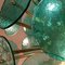 Lámpara de techo Sputnik de cristal de Murano aguamarina, Imagen 3