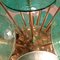 Lámpara de techo Sputnik de cristal de Murano aguamarina, Imagen 4