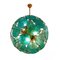 Aquamarine Murano Glass Sputnik Ceiling Lamp 1
