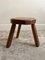 Vintage Wooden Stool, France, 1940s, Image 6