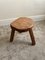 Vintage Wooden Stool, France, 1940s 7