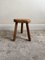 Vintage Wooden Stool, France, 1940s, Image 5