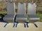 Gray Leatherette Dining Chairs, Set of 3 2