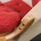 Poltrona Pernilla vintage in lana rossa di Bruno Mathsson per Dux, anni '60, Immagine 12