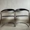 Italian Canastra Chrome and Black Leather Cantiver Chairs, 1970s, Set of 2, Image 2