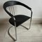 Italian Canastra Chrome and Black Leather Cantiver Chairs, 1970s, Set of 2 7