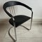 Italian Canastra Chrome and Black Leather Cantiver Chairs, 1970s, Set of 2, Image 1