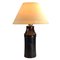 Mid-Century Ceramic Lamp with Glass Shade, 1960s 2