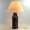Mid-Century Ceramic Lamp with Glass Shade, 1960s 4