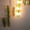 Lámparas de pared en verde esmeralda de Carlo Nason para Mazzega, años 60. Juego de 13, Imagen 4