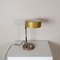 Lampada da tavolo in metallo cromato e rubino in ottone nello stile di Oscar Torlasco, anni '60, Immagine 1
