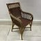 French Wicker Carver Armchair , 1970s, Image 4