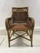 French Wicker Carver Armchair , 1970s, Image 8