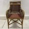 French Wicker Carver Armchair , 1970s, Image 1