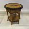 French Wicker 2 Tone Occasional Table, 1970s 1
