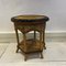 French Wicker 2 Tone Occasional Table, 1970s 6
