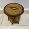 French Wicker 2 Tone Occasional Table, 1970s, Image 4