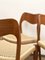 Mid-Century Danish Model 71 Chairs in Teak by Niels O. Møller for J.L. Møllers Furniture Factory, 1950, Set of 4 12