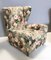 Vintage Floral Fabric Wingback Armchairs by Paolo Buffa, 1950s, Set of 2, Image 9