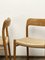 Mid-Century Danish Model 75 Chairs in Oak by Niels O. Møller for JL Møllers Furniture Factory, 1950s, Set of 4 7