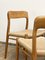 Mid-Century Danish Model 75 Chairs in Oak by Niels O. Møller for JL Møllers Furniture Factory, 1950s, Set of 4 6