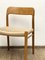 Mid-Century Danish Model 75 Chairs in Oak by Niels O. Møller for JL Møllers Furniture Factory, 1950s, Set of 4 14