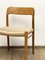 Mid-Century Danish Model 75 Chairs in Oak by Niels O. Møller for JL Møllers Furniture Factory, 1950s, Set of 4, Image 14