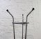 Chrome Plated Tubular Coat Rack on Black Lackered Base 2