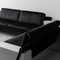 Five-Seater Corner Sofa in Black and Plastic Velvet, 1970s, Image 10