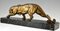 Demetre H. Chiparus, Art Deco Skulptur eines Panthers, 1930, Bronze & Marmor 7