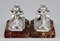 Art Deco Silvered Frog Bookends by Maurice Frecourt, 1930, Set of 2 8