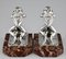 Art Deco Silvered Frog Bookends by Maurice Frecourt, 1930, Set of 2 4