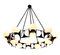 Brutalist Style Chandelier, 1950s 5