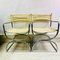 Mid-Century Chrome and Cream Dining Chairs, 1970s, Set of 2 3