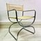 Mid-Century Chrome and Cream Dining Chairs, 1970s, Set of 2 8