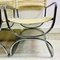 Mid-Century Chrome and Cream Dining Chairs, 1970s, Set of 2 2