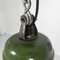 Lámpara colgante industrial con pantalla de acero esmaltado, años 50, Imagen 20