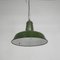 Industrial Hanging Lamp with Enamelled Steel Shade, 1950s, Image 5
