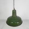 Industrial Hanging Lamp with Enamelled Steel Shade, 1950s 21
