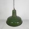 Industrial Hanging Lamp with Enamelled Steel Shade, 1950s, Image 21