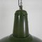 Lámpara colgante industrial con pantalla de acero esmaltado, años 50, Imagen 2