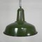 Industrial Hanging Lamp with Enamelled Steel Shade, 1950s, Image 25