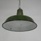 Industrial Hanging Lamp with Enamelled Steel Shade, 1950s 14