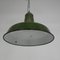 Industrial Hanging Lamp with Enamelled Steel Shade, 1950s, Image 14