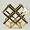 Mid-Century Modern Brass Wine Rack by Caravell, Image 7