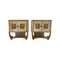 Italienische Art Deco Doppel Sideboards aus Pergament & Ahorn, 1930er, 2er Set 1